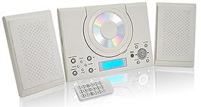 Grouptronics GTMC-101 MK2 CD Player Stereo Micro Compact HiFi with USB & MP3, AUX IN For Phone/Tablet, FM Radio, Clock Alarm, Desktop Stand or Wall Mountable & Remote Control