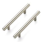 Ravinte 25 Pack 6 inch Cabinet Pulls Brushed Nickel Stainless Steel Kitchen Drawer Pulls Cabinet Handles 3.75” Hole Center