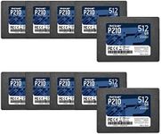 Patriot P210 SATA 3 512GB SSD 2.5 Inch Internal Solid State Drive 10 Pack, Lot of 10 - P210S512G25