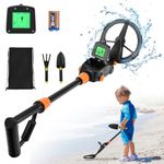 Metal Detector Kids, Metal Detectors with LCD and SOUND Indication,High Accuracy Lightweight Metal Detector with Waterproof Search Coil for Kids or Beginners to Treasure Seeking Gold Digger