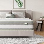 Novilla Gel Memory Foam Pocket Sprung Mattress, 10.6 Inch Single Mattress Medium Firm, 3FT Hybrid Mattress with Skin-friendly Oeko-tex Fabric and Breathable CertiPUR-US Foam 90x190x27cm