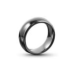 hecere T5577 or UID chip RFID Black Ceramics Smart Finger rewrite Ring ID/IC Wear for Men or Women(T5577 ID-19MM)