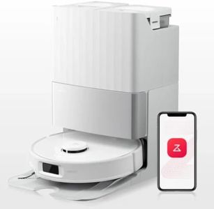 Roborock Qrevo EdgeC Robot Vacuum and Mop with Multifunctional Dock 3.0, 18,500Pa Suction, Zero-Tangling, FlexiArm Arc Side Brush, 17mm Mop Lifting, Hot Water Mop Washing & Drying, Self-Emptying