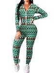 Ekouaer Christmas Onesie Women Hooded Jumpsuits Long Sleeve Thermal Underwears Novelty Sleepwear with Pockets