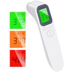 Digital Infrared Thermometer for Adults & Kids with Fever Alarm, 2 x 32 Memory Function, Fast & Accurate Temperature Reading, Reliable Baby Thermometer for Home Use