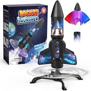 Spinner Rocket Launcher for Kids 200ft Self Launching Rocket Toy Gift