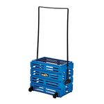 Tourna Ballport Deluxe Tennis Ball Hopper with Wheels - Blue