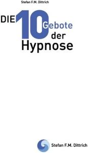 Die 10 Gebote der Hypnose: Erfolgsfaktoren für die Praxis