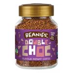 BEANIES Flavoured Instant Coffee Powder - Double Chocolate Hot & Cold Coffee Makes 25 Cups 100% Arabica Light Roasted Coffee Sugar Free 50g. Bottle (Double Chocolate)