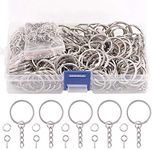 Swpeet 450Pcs 4/5 Inch 20mm Sliver 