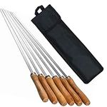 16.5 Inch Grill Skewers with Wood H