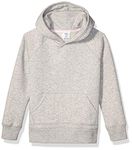 Amazon Essentials Toddler Girl's Pullover Hoodie Sweatshirt, Light Grey Heather, 4T