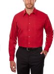 Van Heusen Men's Tall FIT Dress Shirts Poplin, Flame, 16.5" Neck 35"-36" Sleeve