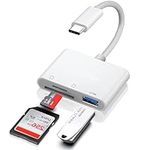 USB C SD TF Memory Card Reader, 3-i
