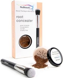 NuBeauti Hair Root Touch Up Powder - Light Auburn - 11 True-to-Nature Root Concealer Shades - Long-lasting, Fragrance Free, Talc & Paraben Free - With Brush