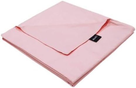 ZonLi Duvet Cover for Weighted Blanket - Light Pink, 60'' x 80'', Breathable Soft Queen Size Removable Cooling Comforter Cover for All Season