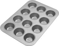 Chicago Metallic - Muffin Pan, Heavy Duty Aluminized Steel 12 Count Muffin Pan