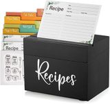 DRASTAR Recipe Box, Wooden Recipe O