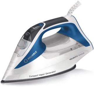 Velociity Sensor 240IR 1800W Steam Iron - Compact Vapor Generator Home Steam Iron for Clothes, Sewing, Quilting and Crafting Ironing, Anodized Aluminum Soleplate, Continuous Steam Ironing