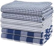 Casa Platino 6PC Blue Kitchen Towels, 18"x28", Farmhouse Kitchen Towels, Waffle Kitchen Towels, Cotton Dish Towels for Kitchen Drying, Hanging Kitchen Towels, Dish Towels for Kitchen Decorative - Blue