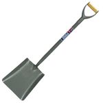 Spear & Jackson 2002AR Square Mouth No.2 Tubular Steel Shovel, Blue