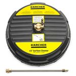 Karcher Universal 15" Pressure Washer Surface Cleaner Attachment, Power Washer Accessory - 1/4" Quick-Connect, 3200 PSI