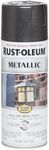 Rust-Oleum 244228 Stops Rust Metallic Spray Paint, 11 Ounce, Charcoal