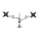 ViewSonic LCD-DMA-001 Dual Monitor Mounting Arm with Vesa Mount up to Two 24" Monitors,Black