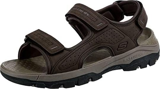 Skechers Men's Tresmen-Garo Open Toe Water Sandal, Chocolate, 10