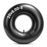 Heavy Duty 20x8.00-8 Inner Tubes, 20x8-8, 20x10.00-8, 20x10-8 18x6.50-8, 18x7.50-8, 18x8.50-8 18x9.50-8 Universal Fit Tire Tube with TR13 Straight Valve Stem for Mower/Tractor/Golf Cart and More 1 PCS