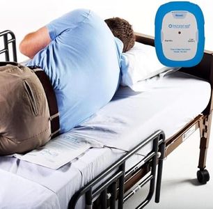 Patient Bed Alarm, 10" x 30" Bed Pad with Motion Sensor Alarm, Rubber Casing, 2 Ring Chime Options, 3 Mounting Options, Including 9V Battery, Bed Alarms and Fall Prevention for Elderly by Patient Aid
