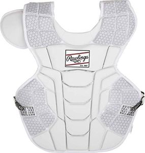 Rawlings | MACH Catcher's Chest Protector | Baseball | Adult | White/White