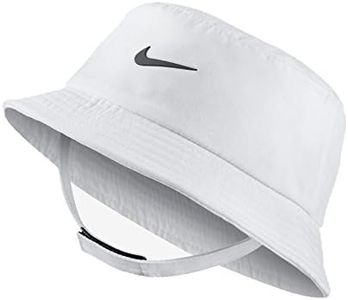 Nike Dry Infant/Toddler Girls' Bucket Hat (White (001) / Black/White, 12-24 Months)