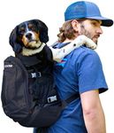 K9 Sport Sack | Dog Carrier Adjustable Backpack (Large, Plus 2 - Jet Black)