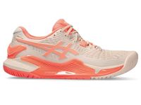 ASICS Womens Gel-Resolution 9 Pearl Pink/Sun Coral Tennis Shoe - 6 UK (1042A208.700)