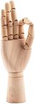 Framendino, 7" Flexible Wood Hand Model Wooden Mannequin Right Hand Drawing Model Artist Manikin Hand Model Art Sketching Painting for Home Office Desk Decoration