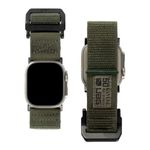 URBAN ARMOR GEAR UAG Compatible with Apple Watch Band 49/46/45/44mm for iWatch Series Ultra 2/Ultra/4-10/SE 2/SE Active Foliage Green (New Edition) Sport Adjustable Replacement Strap