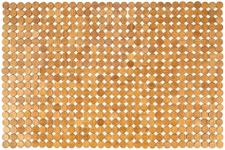 Bamboo Bath Mat 60×40cm Non-Slip Wooden Bathroom Mat, Waterproof Shower Floor Mat for Bathroom, Sauna, Poolside, Kitchen & Outdoor Use