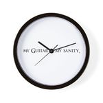 CafePress My Guitar is My Sanity Unique Decorative 10" Wall Clock