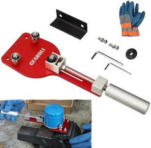 GEAROLL 77750 Oil Filter Cutter Tool with Vise Jaw Plate, Oil Filter Cutter Cutting Tool for Filter Cutting Range 2-3/8" to 5"