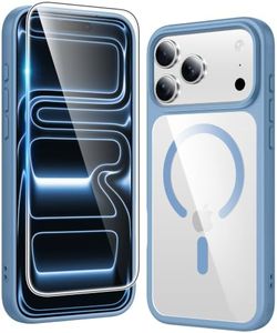 FNTCASE for iPhone 17 Pro Case Clear Magnetic with Screen Protector