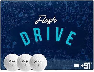 +91 Distance Golf Balls - Premium Tournament Quality for Maximum Distance and Control | Pack of 12 High-Performance Balls (White)
