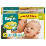 Pampers New Baby Size 2 (Mini) Jumbo Pack 80 Nappies