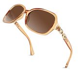 FEISEDY Vintage Square Polarized Sunglasses for Women UV400 Outdoor Driving Street Fashion Sunglasses B2526