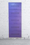 Shoe Locker 25" 5 Door Purple White Space Saver Wall Mounted Metal Shoe Rack (Free Installation in Major Cities)