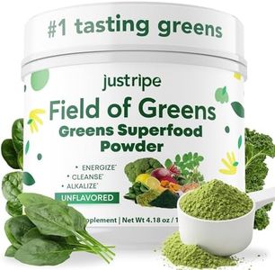 Field of Greens Superfood Powder with Organic Spirulina, Chlorella, Beet Root Powder - Bacillus Coagulans Probiotic, A Plant-Based Mix Supporting Gut Health, Immunity, 28 Scoops - Unflavored