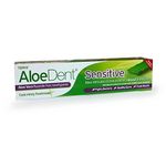 Aloedent 100ml Sensitive Aloe Vera Plus Echinacea Fluoride Free Toothpaste - Pack of 3