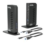 Plugable Laptop Docking Station Dual Monitor for USB-C or USB 3.0, Compatible with Windows and Mac, (Dual HDMI, 6 Type-C Ports, Gigabit Ethernet, Audio)
