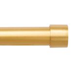 Curtain poles Extendable curtain pole 120cm to 210cm Cap finials Gold colour 48" to 84" Adjustable curtain rail Includes rods, finials, brackets& hardware kits