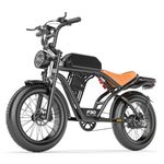 Misodo Electric Bike for Adults, Peak 2500W Motor, 50KM/H & 160KM PAS Range, NFC & Password Unlock, 48V 20AH Battery,Electric Dirt Bike, Dual Suspension 20"x4.0" Fat Tire Off-Road Ebike